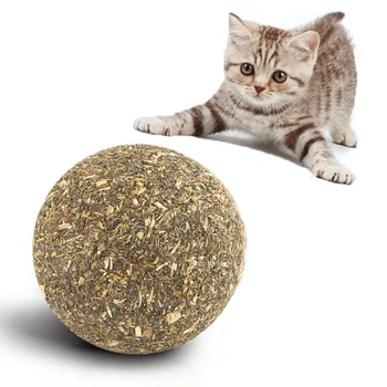 Pet Catnip Hračky Jedlé Catnip Loptu Bezpečnosti Zdravá Mačka Mint Mačky Domácej Naháňať Hru Toy Produkty Vyčistiť Žalúdok Zuby Chráni Obrázok 2