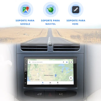 7 Palcový Android 2 DIN autorádia GPS Multimediálny Prehrávač, FM Stereo USB Bluetooth Automatická, Rádio, WIFI Pre Volkswagen Toyota, Nissan