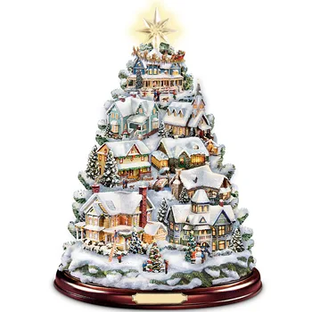 2022 Vianočné Girlandy Socha Vlak Dekorácie Vložiť Okno 20x30cm Vložiť Nálepky Vianočné Ozdoby Zimné Domova Obrázok 2