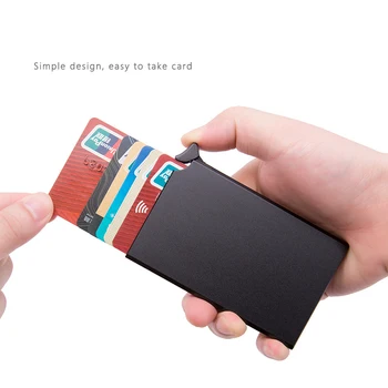 Blokovanie Čítačky Id Kartou Prípade Chránič Držiteľ Mini Peňaženka Automaticky Až Anti-magnetické Proti krádeži Kreditnej Karty Držiteľ