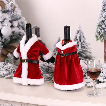 Vianočné Darčekové Tašky, Držiak na Fľašu Vína Protiprachový Kryt Vianoce, Vianočné Dekorácie pre Domov Natal Večeru Dekor Nový Rok 2022