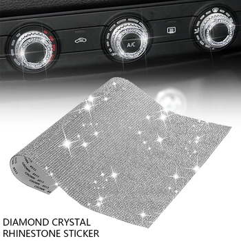 DIY Auto Diamond Crystal Drahokamu Nálepka List Diamante Samolepiace Auto Príslušenstvo auto dekorácie mini cooper
