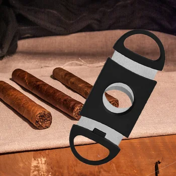 Prenosné Cigaru Fréza Nehrdzavejúcej Ocele Kovové Klasické Nožnice s Plastovými Držadlami Cigariet Fréza Fajčenie Nástroj Príslušenstvo Obrázok 2