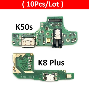 10Pcs/Veľa, Nabíjania cez USB Port, Mikrofón Mikrofón Konektor Doku Rada Flex Kábel Pre LG K8 Plus / K50s Opravy Dielov Obrázok 2