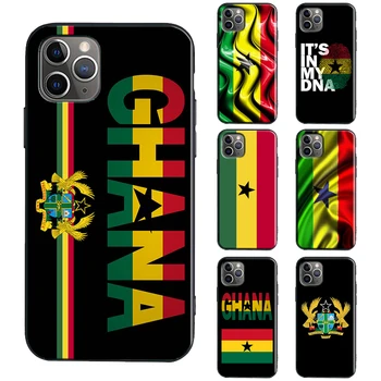 Ghana Vlajka TPU puzdro Pre iPhone 12 13 Pro Max mini X XR XS Max 6 7 8 Plus SE 2020 11 Pro Max Kryt