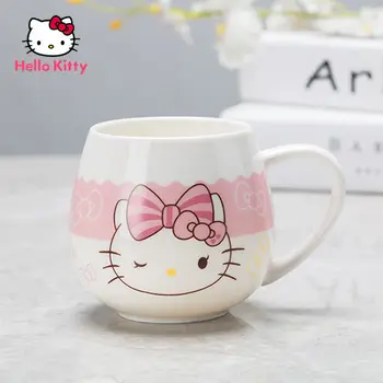 Hello Kitty Módne Keramického Materiálu Tvorivé Cartoon Hrnček Mlieka Pohár Jednoduché, Veľkú Kapacitu Roztomilý Šálka Kávy