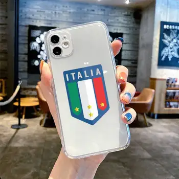 Taliansko vlajky Telefón puzdro Pre iphone 13 12 11 8 7 plus mini x xs xr pro max Transparentné mäkké Obrázok 2