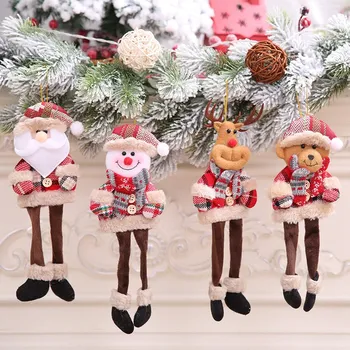 Snehuliak Santa Claus Elk Bábika Vianočný Stromček Prívesok Vianočné Dekorácie Pre Domov 2021 Vianočné Ozdoby Natal Firmware Nový Rok