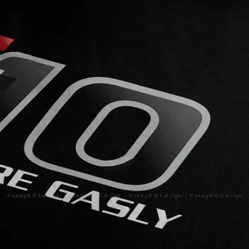 Pierre Gasly #10 Francúzske Preteky F1 Tričko Dizajn Scuderia Alfa Tauri Bavlnené Tričko Mužov Unisex Tričko Nadrozmerná Dospelých Plus Veľkosť
