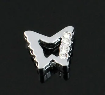 50pcs/veľa 8mm pol kamienkami motýľ list zobrazili kľúčové tlačidlá vhodné pre 8MM diy kožený náramok Obrázok 2