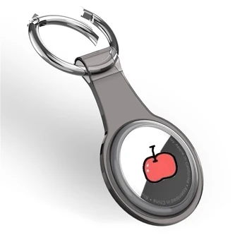 Mäkké TPU Chránič Kryt pre Apple AirTags Transparentné Anti-stratil plášť s Kľúčom Ochranné Puzdro pre Apple Locator Tracker