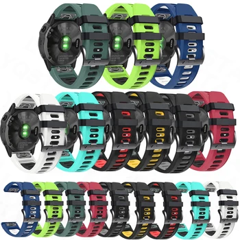 26 22 mm Quick Fit Watchband Pre Garmin Fenix 6X 6 Pro 935 3-LR Smartwatch Silikónové Easyfit Zápästie Fenix 6 5 5X Plus Náramok