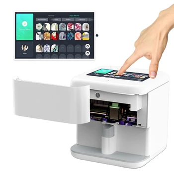 Atramentové kazety Prenosný 3D Dotykový Displej Mobilné Nechtov Tlač Stroj Digitálne Inteligentné Nail Art Tlačiarne Atramentové kazety