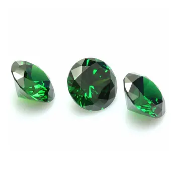 Brazília Emerald Korund Zelená Gem AAA 6-8 MM Kameň Jewelri Svadobné Darčeky pre Hostí, Šperky, Takže Náhrdelník Diy Voľné Drahokam
