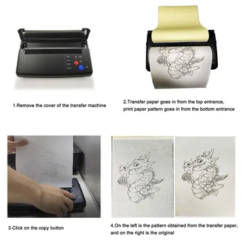 Tetovanie profesionálne vybavenie, Tetovanie Thermocopier Vzorkovníka Tlačiareň pre Kreslenie kopírovací Papier Fotokópiu Stroj