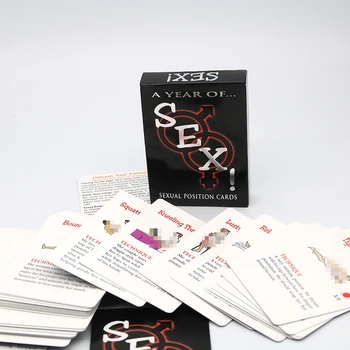 Sexy Hry, Karty, Sety na Pár Hra Sex Pozícia Sexuálne Hračky, Erotické Hry Sexuálne Pozície Hrať Papier Karty Roku Sex pre Adul Obrázok 2