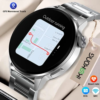 2022 Nové technológie NFC Smart Hodinky Ženy Šport GPS Sledovanie Hodinky Mužov Bluetooth Hovor Srdcovej frekvencie Vlastné Dial EKG smart hodinky Pre Android IOS Obrázok 2