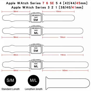 Silikónové Popruh Pre Apple hodinky kapela 7 44 mm 45 mm 42mm watchband náramok iWatch 40 mm 38 mm 41mm pre iWatch Series 7 6 SE 5 4 3 2 Obrázok 2