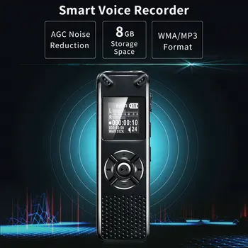 Profesionálne Smart Digitálny Hlasový Záznamník Prenosné Skryté HD Zvuk Audio Telefón Nahrávanie, Diktafón MP3 Nahrávač