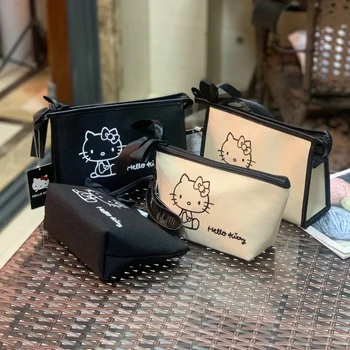 New Horúce Predaj Sanrio Hello Kitty Prenosné Kozmetická Taška Make-Up Prípade Wash Bag Taška Ženy Make-Up Kabelku Nakupovanie Box Kawaii Kabelka Obrázok 2