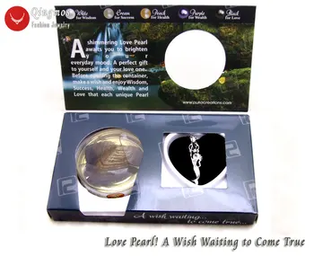 Qingmos Láska Pearl 10*50mm Morská víla Klietky Chokers Náhrdelník pre Ženy S Želanie Pearl Držiteľ Trendy, Prívesky, Náhrdelníky Darček Box-3644
