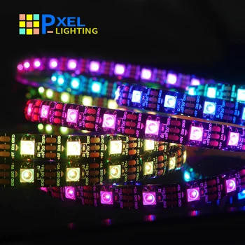 WS2815 WS2812B LED svetelné pásy 5050 vinuté perly neónový nápis smart pixelov adresný dual signál spálňa RGB full farebné LED pásy Obrázok 2