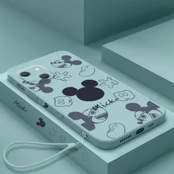 Disney Mickey Minnie Telefón puzdro pre iPhone 13/13pro/13promax/13mini/XR/XS/XSMAX/11/12Pro/12mini Telefón Pár puzdro