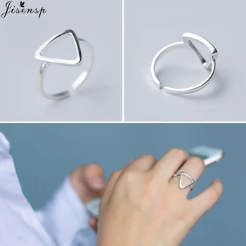 2021 Nové Trendy Striebornom Krúžku Šperky Jednoduché Geometrické Kolo Tep Jelene Parohy Otvoriť Prstene pre Ženy, Dievčatá Bithday Darček
