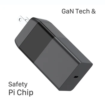 GAN 65W Typ C Rýchlo Nabíjačka Rýchle Nabíjanie PD 3.0 USB-C Prenosný Adaptér Pre iPhone, Macbook Pro Xiao 10 Samsung S20 Huawei P40 Obrázok 2