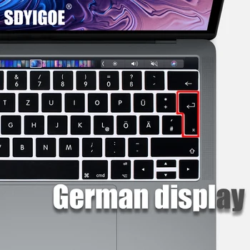 Nemecký Notebook Silikónový Kryt Prenosný obal Pre macbook air 13 pro15 touchbar 11