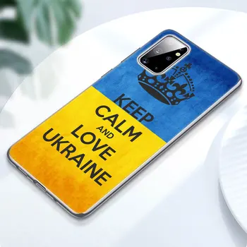 Ukrajina Vlajka štátny znak obal pre Samsung Galaxy M11 M12 M21 M30S M31S M32 M51 A5 2017 A6 A7 A8 A9 J2 Core J6 Plus J8 2018 Obrázok 2