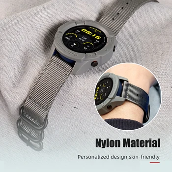 22 mm univerzálny nylon popruh pásmo pre Xiao Mi Watch Color Športová Verzia Huawei GT2 GT2 Pro Česť Magic 2 gs pro Smart Hodinky Obrázok 2