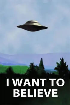 Veľa štýle si Vybrať CHCEM VERIŤ - X Súbory UFO TV Série Art print Hodváb plagát Domov Stenu Decor Obrázok 2