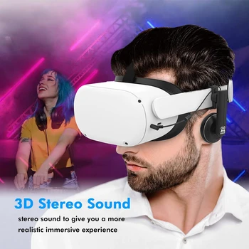 In-ear Slúchadlá Pre Oculus Quest 2 VR Zníženie Hluku Headset Hry Vysoká Citlivosť Slúchadlá Pre Oculus Quest 2 Príslušenstvo Obrázok 2
