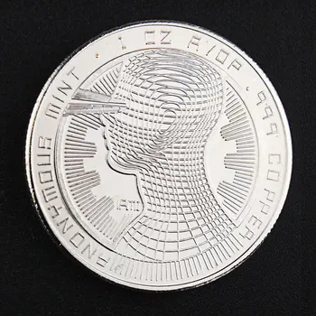Bitcoin Cryptocurrency Mince Fyzickej Mail Mince Zberateľské Striebro Pozlátené Suvenír Zberu Mince Pamätné Mince