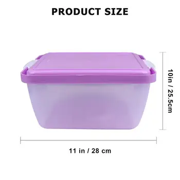 1Pc 8 Centimetrov Štvorcových Transparentné Praktické Prenosné Odolné Birthday Cake Box na Tortu