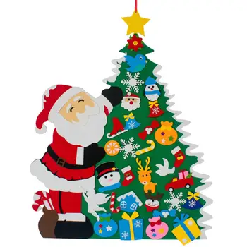 2021 urob si sám Cítil, Vianočný Stromček, Snehuliak Kalendár Nástenné Závesné Ozdoby Nový Rok Deti Hračky, Vianočné Party Dekorácie Obrázok 2