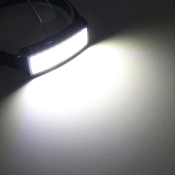 LED Svetlomet Prenosné KLASU Svetlometu s vstavanú Batériu, Baterku, USB Nabíjateľné Vedúci svetlo Baterky Vonku, Camping, Beh Obrázok 2