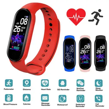 RH8-1rong li Kapela Bluetooth Fitness Náramok Muži Ženy Tracker Športové Kapela Krokomer Heart Rate Monitor Krvného Tlaku