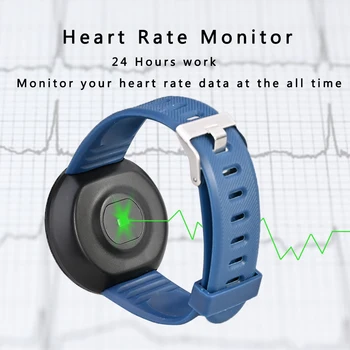 Nový produkt D18 smart hodinky mužov a žien kolo obrazovky, farby obrazovky športové krokomer spánku monitorovanie srdcovej frekvencie hodinky