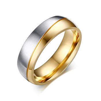 MOREDEAR Prstene Pre Ženy, Muža, Svadobný Prsteň 14KGP 316l Nerezovej Ocele Sľub Šperky