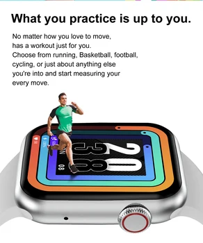 2021 Smartwatch Bezdrôtové Nabíjanie Smart Hodinky Bluetooth Hovor Muži Ženy Fitness Náramok PK Hw16 W46 Série 6 7 Pre Apple Android