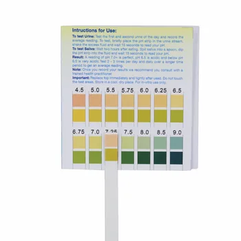 Univerzálne použitie pH Testovacie Prúžky pH 4.5 - pH 9.0 Analytické pre Moču a Slín s Dual Pad (100 Pásy) 40%Off Obrázok 2