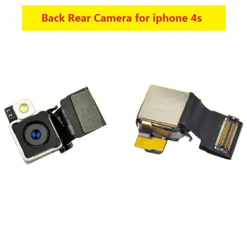 Skutočné hlavné zadná kamera pre iphone 4 4s 5 5s 5c zadná kamera s flex kábel smerom model, testované mobilný telefón časti