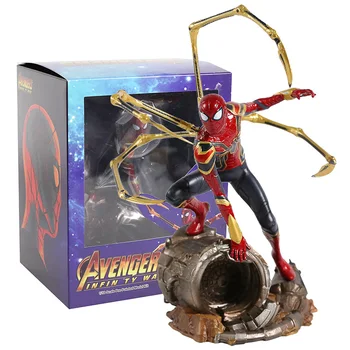 Doprava zadarmo Marvel Avengers Superhrdina Spiderman 1/10 Rozsahu Zberateľskú Akciu Obrázok Model Hračky pre Deti, Chlapec Dary
