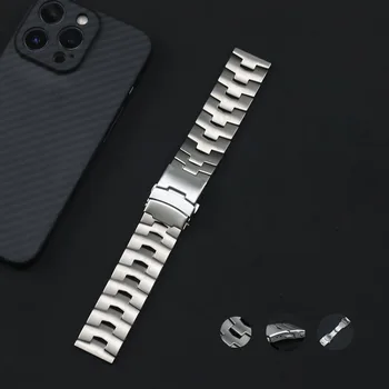 Nové Titánové Kovové 22 mm Popruh pre Huawei Sledujte 3 / GT 2 Pro / GT 2 46 mm / GT Elegantný Aktívny 2e Watchband Zápästie Náramok
