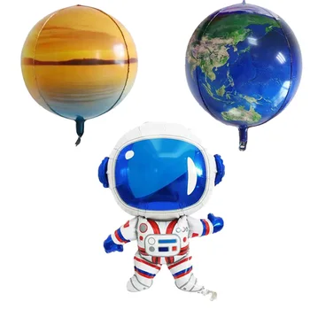 1Pc/Set Priestor Astronaut Tému Hliníkovej Fólie Balón Narodeniny Dekorácie Balón Baby Sprcha Deti Hračky, Balóny, Dekorácie Obrázok 2