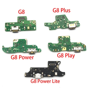 Dock Konektor Nabíjania cez USB Port, Mikrofón Mic Flex Kábel Pre Motorola Moto G7 G8 Hrať Plus G8 Power Lite Jeden Makro Moc Obrázok 2