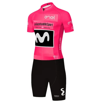 Nové movistar team cyklistický dres 2022 krátky rukáv mužov, jazda na bicykli skinsuit požičovňa jumpsuit mužov Triatlon vyhovuje cyklistické šortky