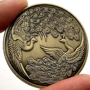 Peacock Medi Á Suveníry a Darčeky Zberateľskú Pamätné Mince Vták Juno Zberateľskú Domáce Dekorácie Mince
